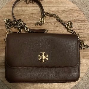 Tory Burch Brown Leather Crossbody